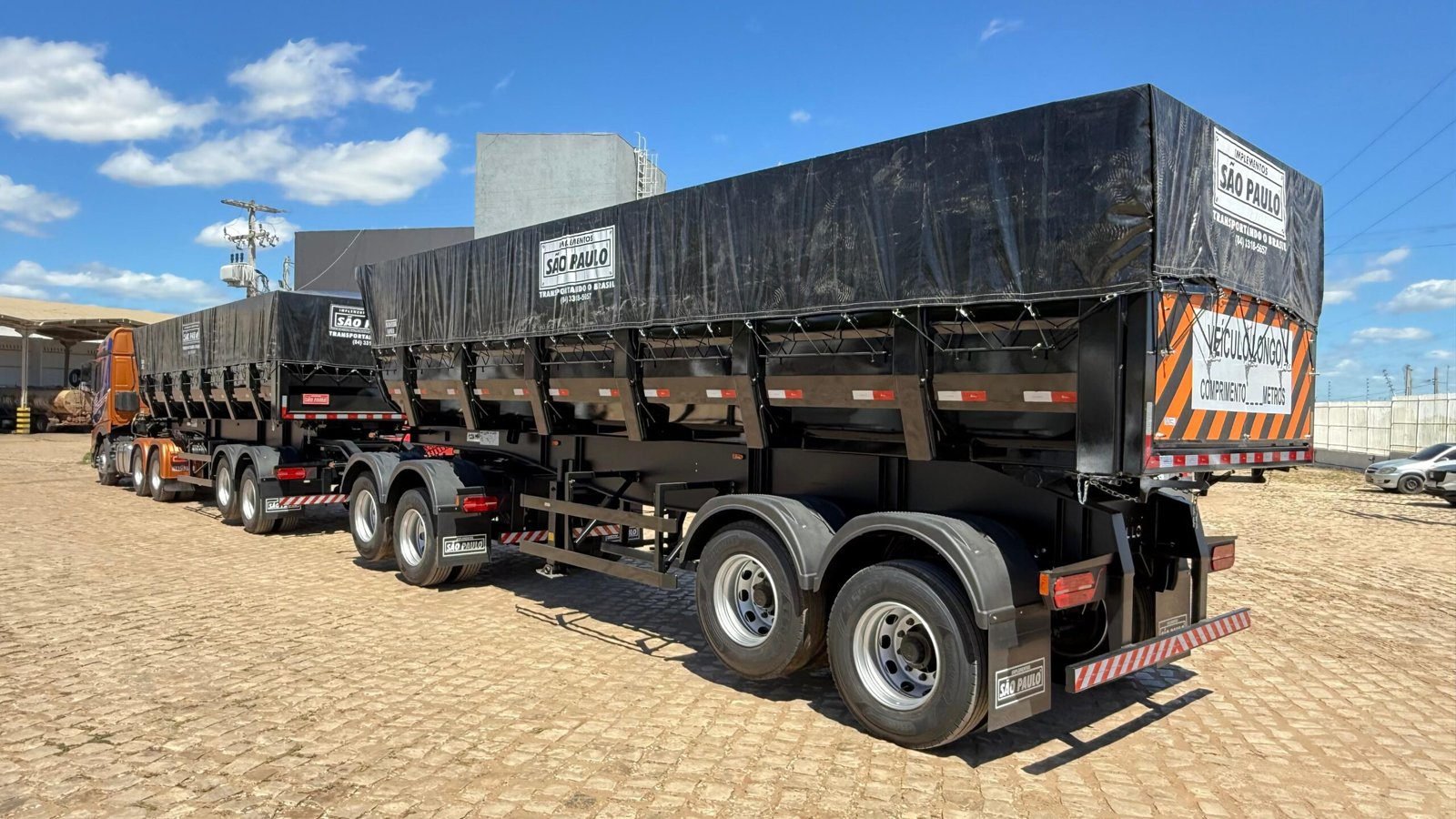 Primeiro rodotrem basculante produzido no Nordeste inicia operação