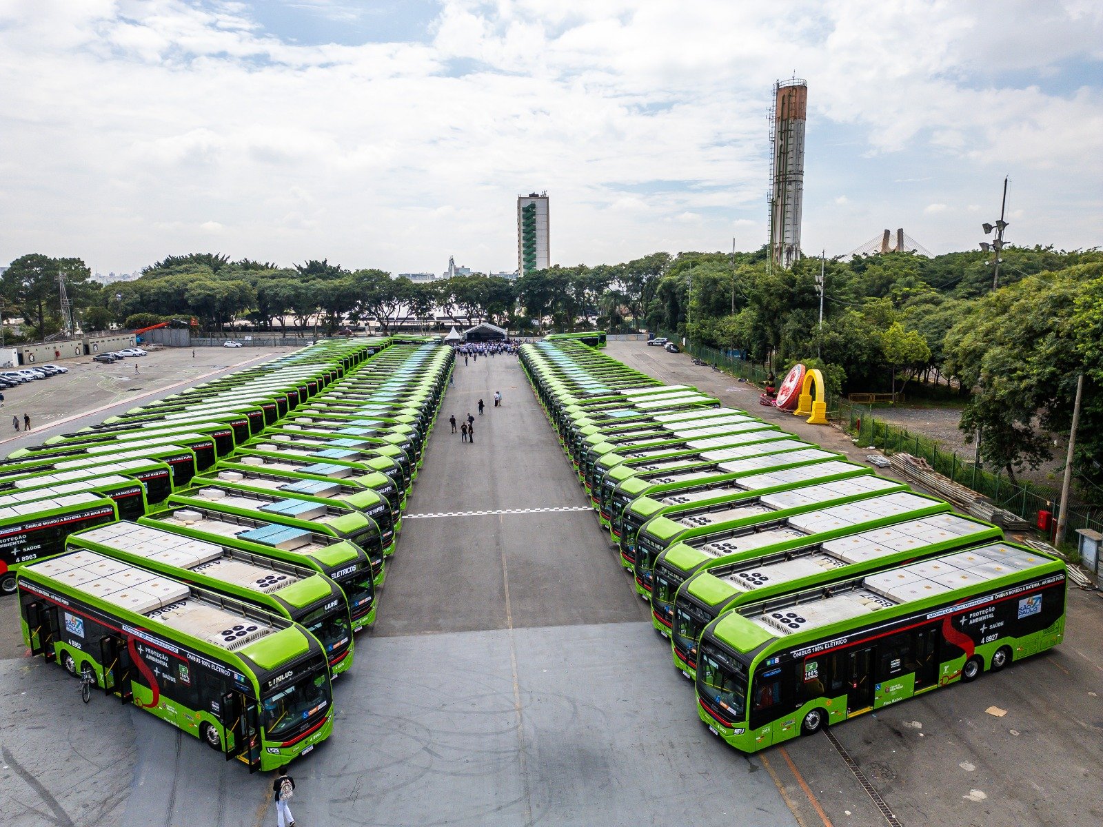 Ônibus elétricos têm forte crescimento  no primeiro semestre de 2025