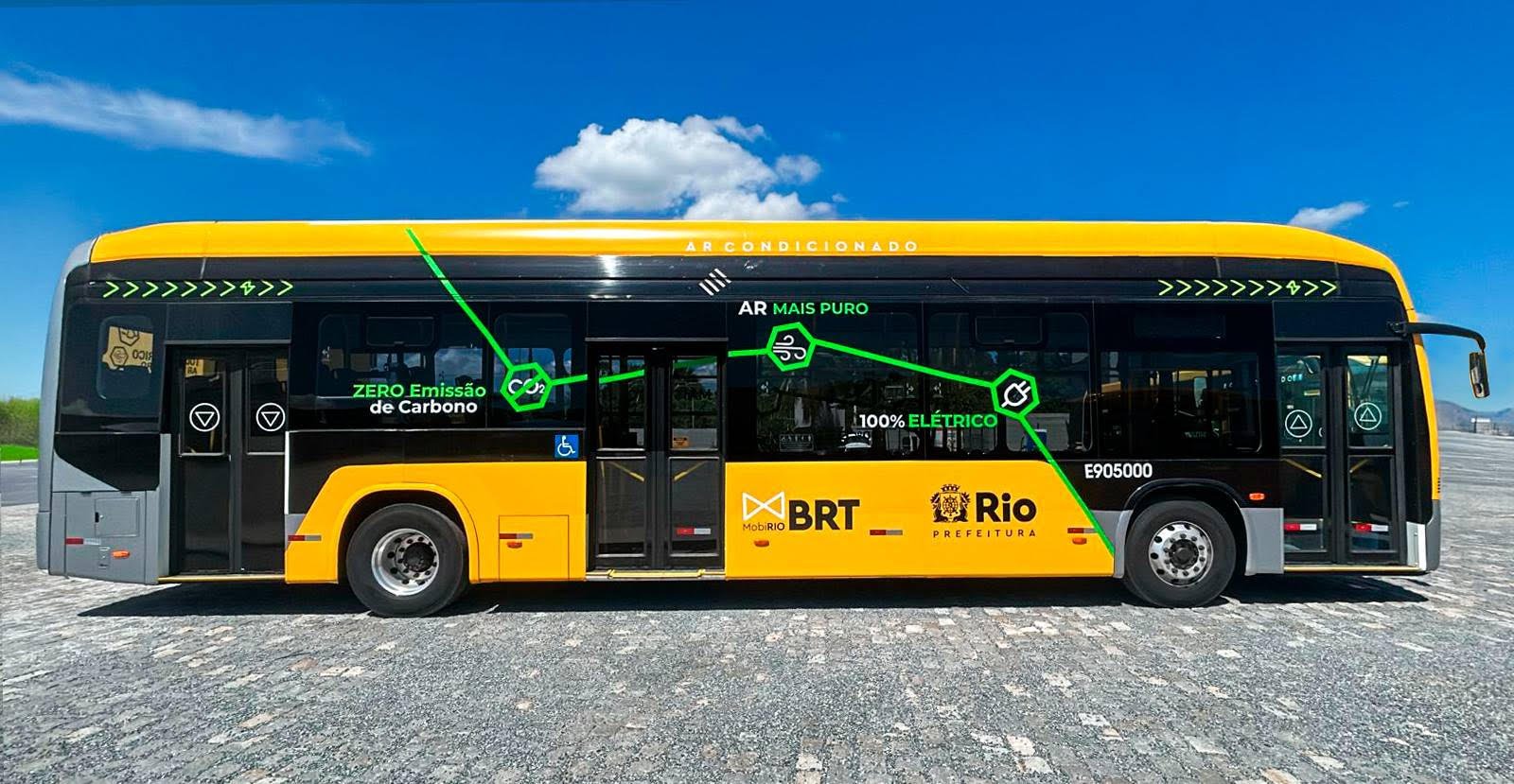 Elétrico da Marcopolo participa de teste operacional no Rio de Janeiro