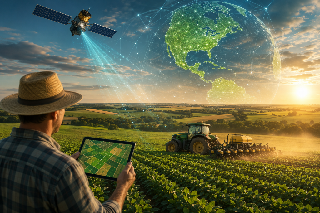 Conectividade via satélite leva decisão em tempo real ao campo