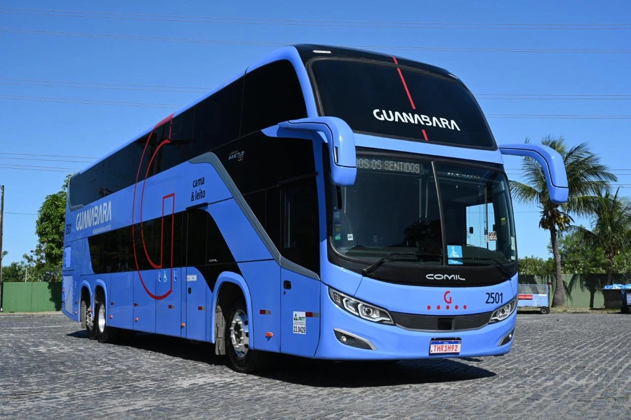 Guanabara renova frota com 80 ônibus Mercedes-Benz O-500 RSD e reforça operação rodoviária no país